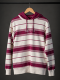 Supreme Striped Hooded Crewneck – FW16
