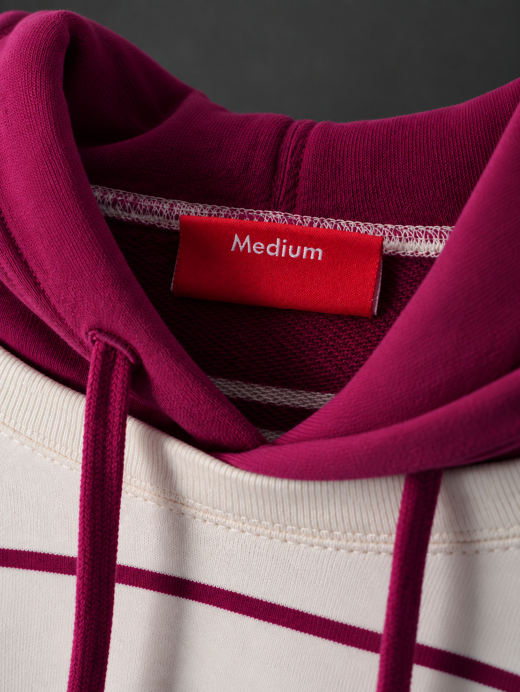 Supreme Striped Hooded Crewneck – FW16