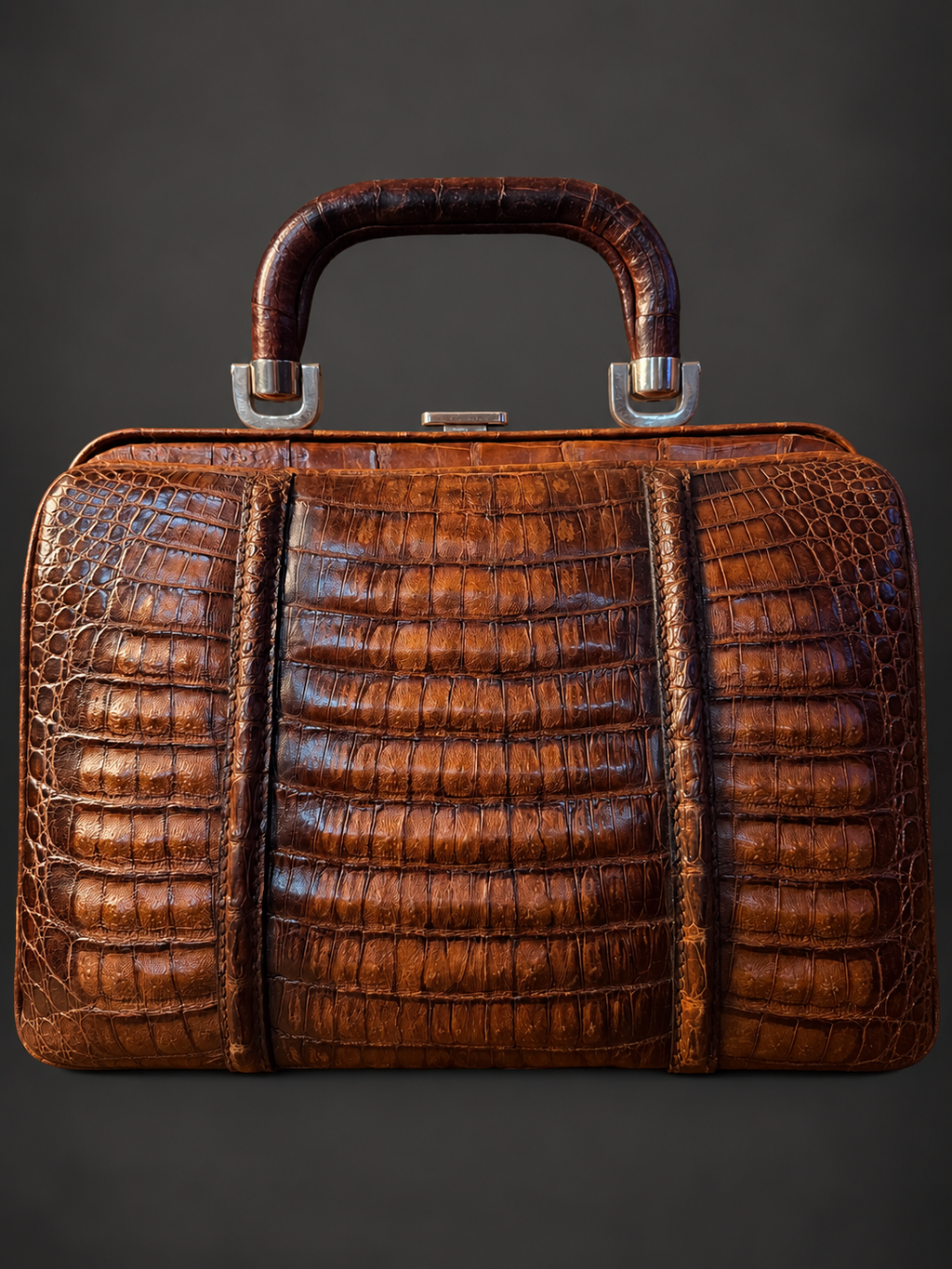 Vintage Crocodile Leather Handbag