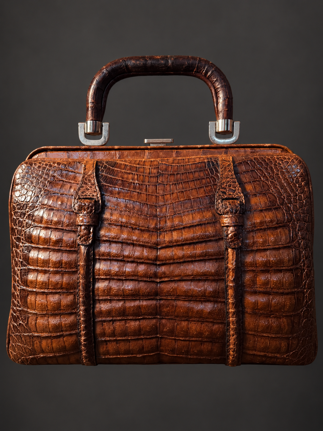Vintage Crocodile Leather Handbag