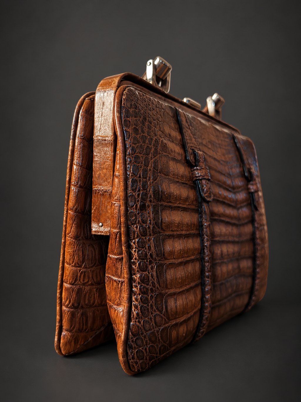 Vintage Crocodile Leather Handbag